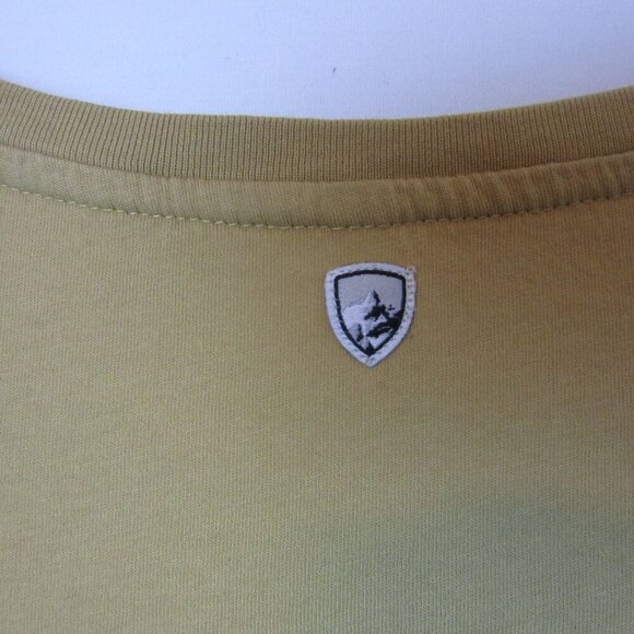 Kuhl Bravada Organic Cotton Tee Shirt Womens Large Dark Yellow Casual Comfort - Picture 5 of 5